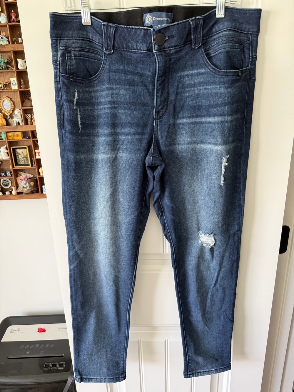 Democracy Women's Dark Indigo Straight Leg Jeans